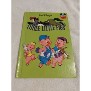 Walt Disney's Three Little Pigs‎ Hardcover Book Vintage Childrens Story